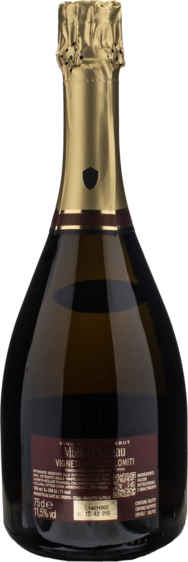 Cavit Muller Thurgau Cuvee Speciale Brut 2024 - Image 2