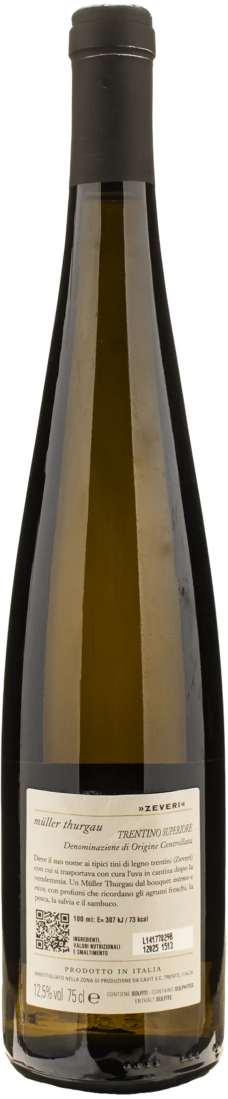 Cavit Trentino Superiore Muller Thurgau Zeveri 2024 - Image 2