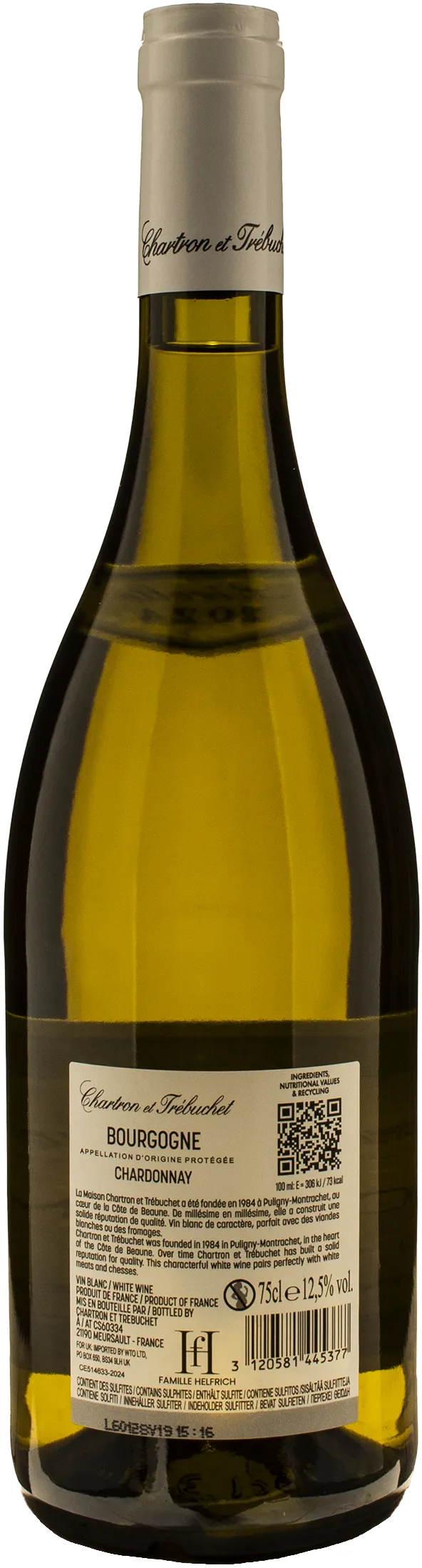 Chartron et Trebuchet Bourgogne Chardonnay 2024 - Image 2