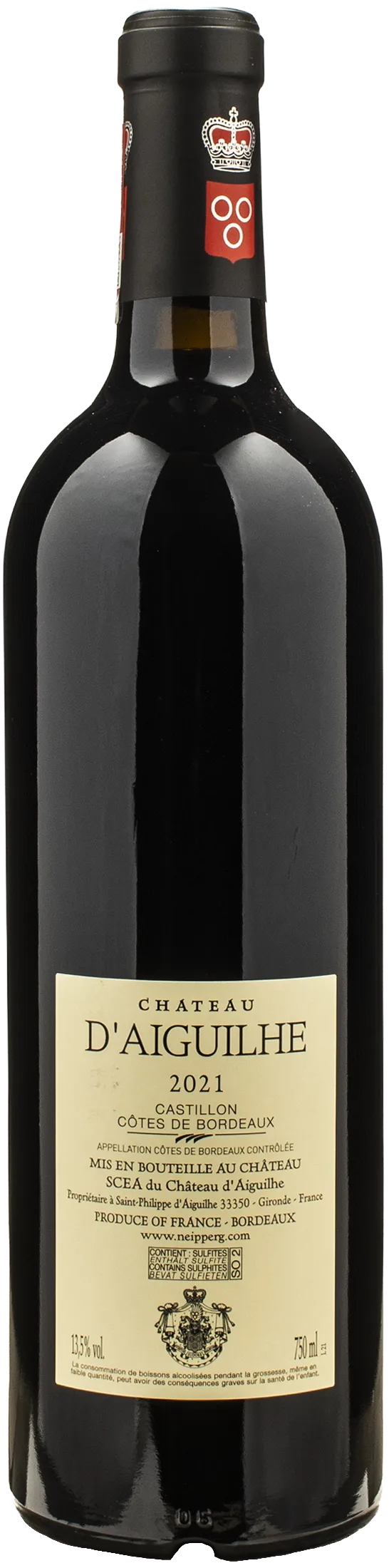 Chateau d'Aiguilhe Castillon Cotes de Bodeaux 2021 - Image 2