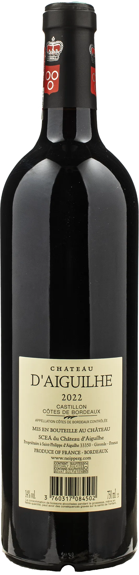 Chateau d'Aiguilhe Castillon Cotes de Bodeaux 2022 - Image 2
