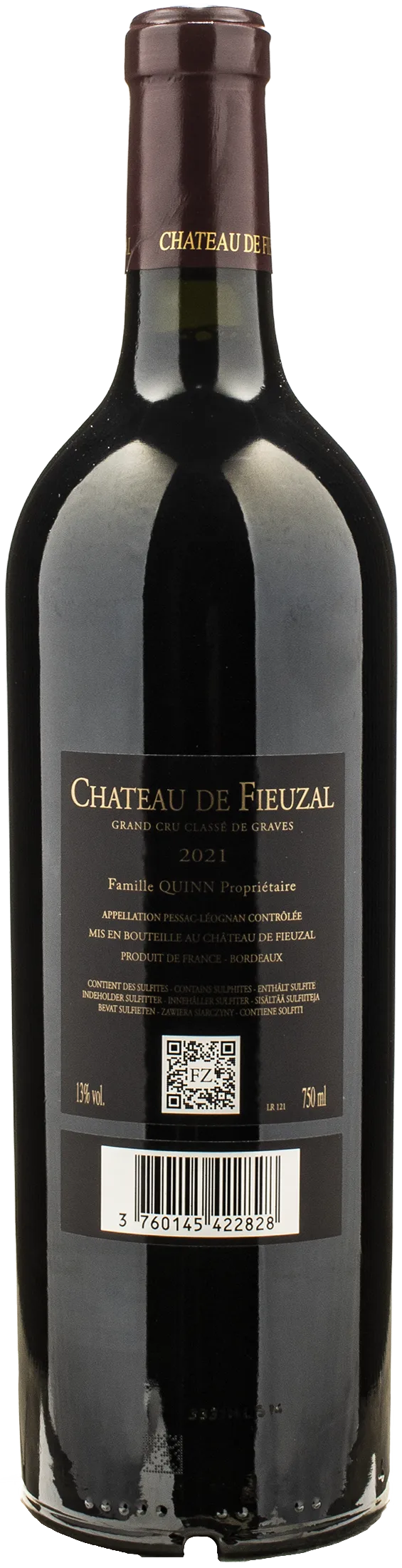 Chateau de Fieuzal Pessac Leognan Grand Cru Rouge 2021 - Image 2