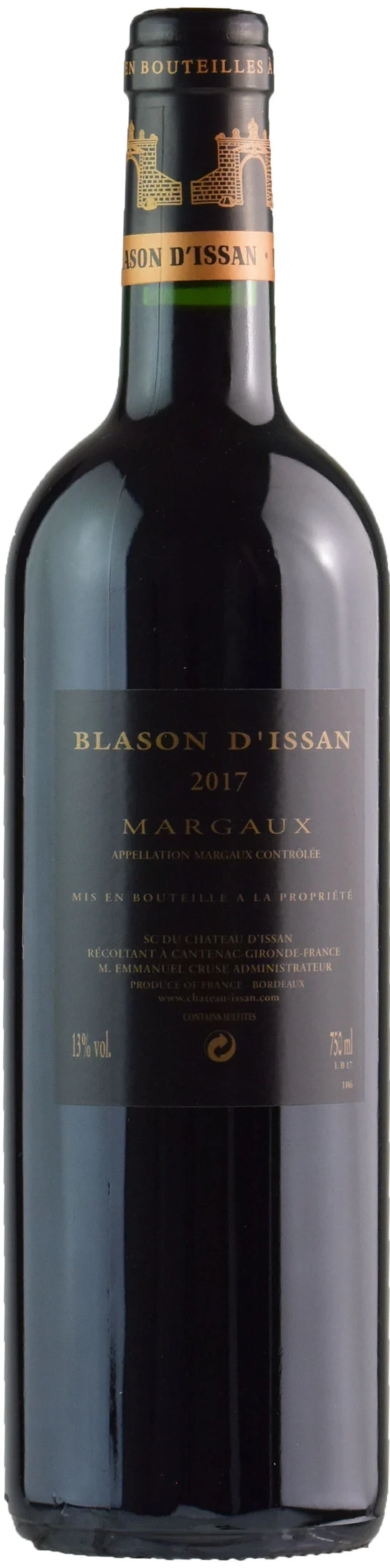 Chateau d'Issan Blason d'Issan Margaux 2017 - Image 2