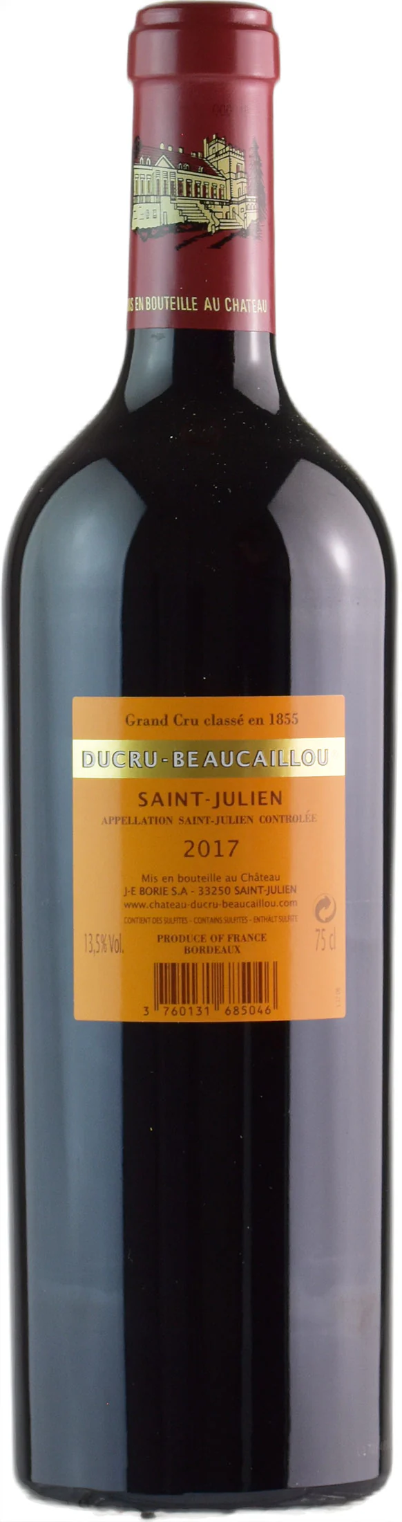 Chateau Ducru Beaucaillou Saint Julien Grand Cru Classe 2017 - Image 2