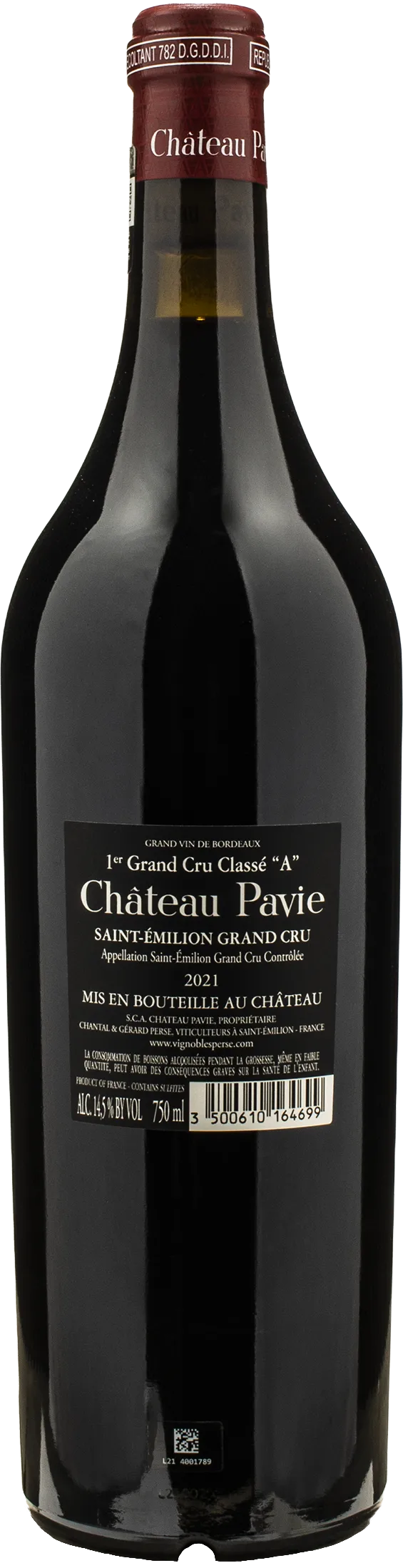 Chateau Pavie Saint Emilion 1er Grand Cru Classe A 2021 - Image 2