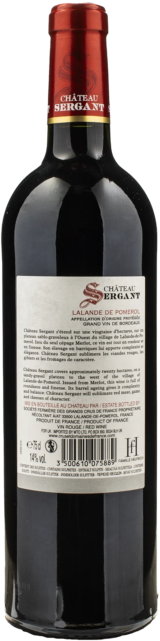 Chateau Sergant Lalande Pomerol 2022 - Image 2