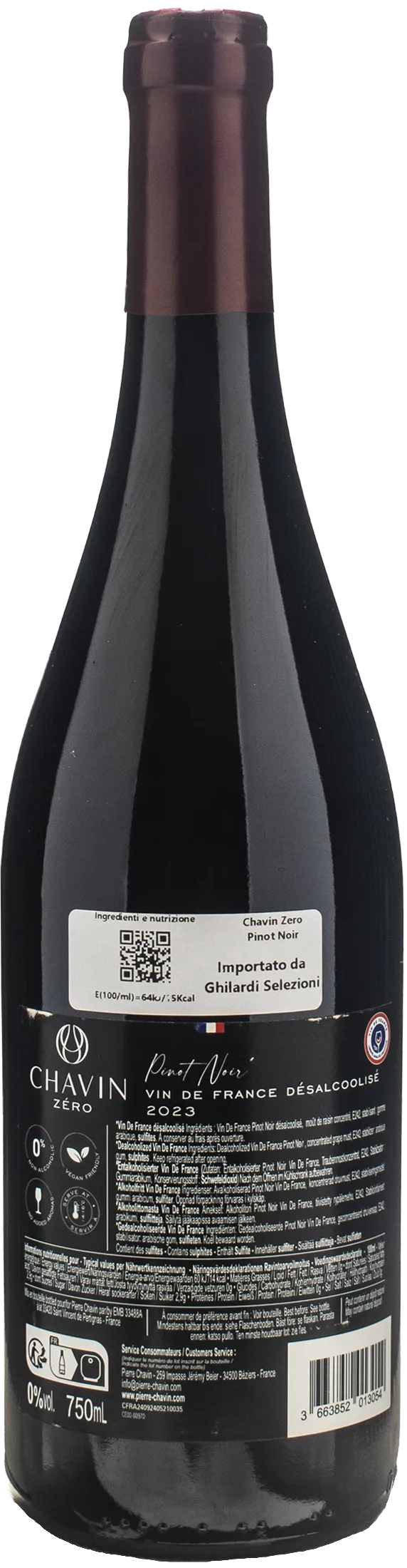 Chavin Pinot Noir Zero Alcol 2023 - Image 2