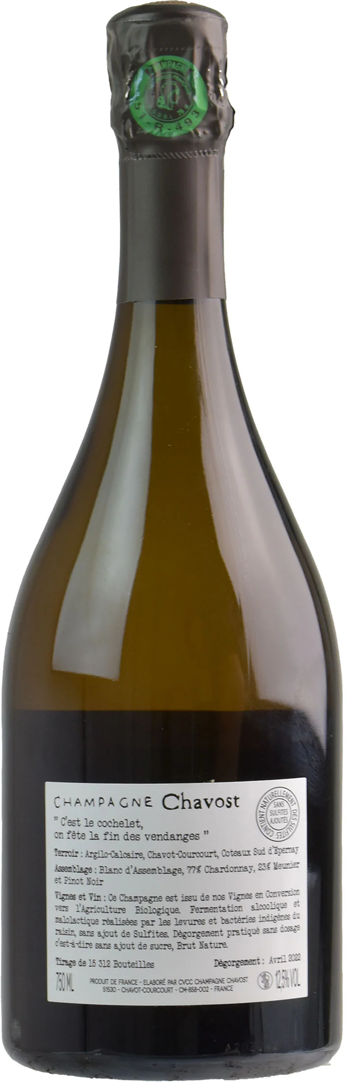 Chavost Champagne Blanc D'Assemblage Brut Nature - Image 2