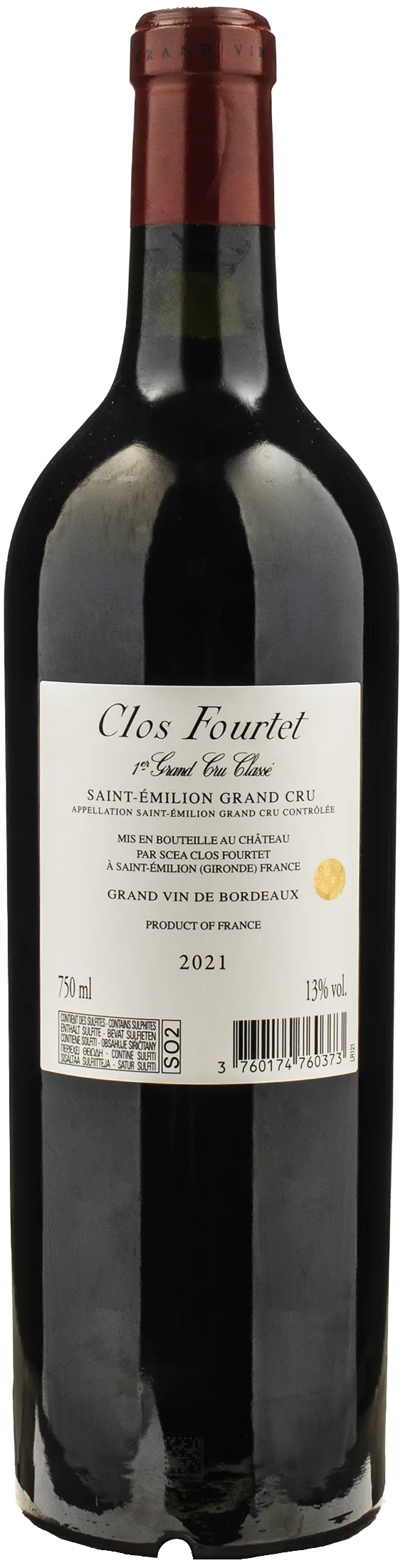 Clos Fourtet Saint Emilion 1er Grand Cru Classe 2021 - Image 2