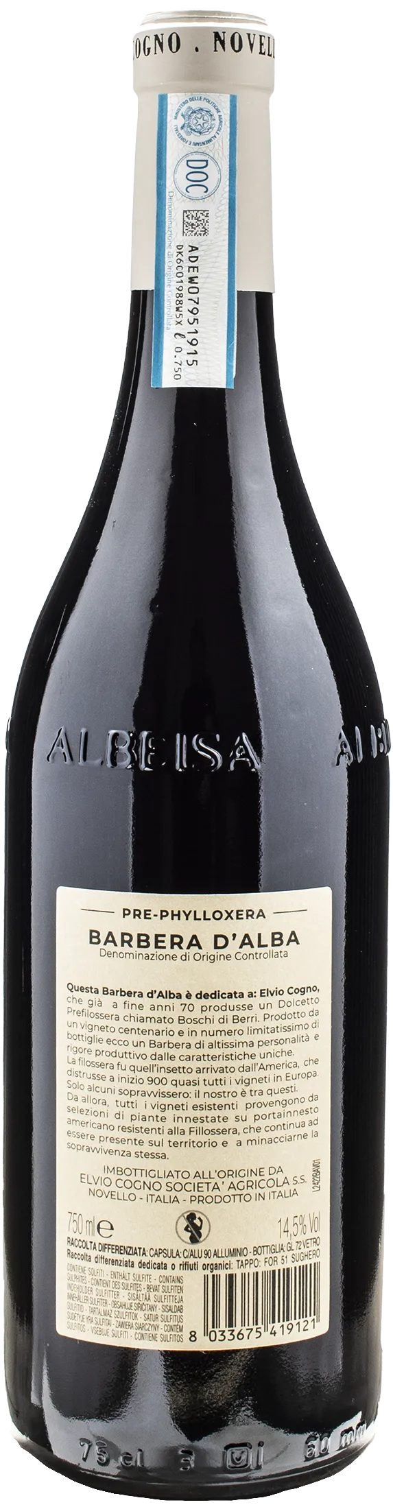 Cogno Barbera d'Alba Pre Phylloxera 2022 - Image 2