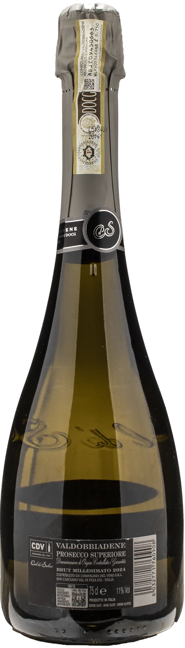 Col de' Salici Valdobbiadene Prosecco Superiore Brut Millesimato 2024 - Image 2