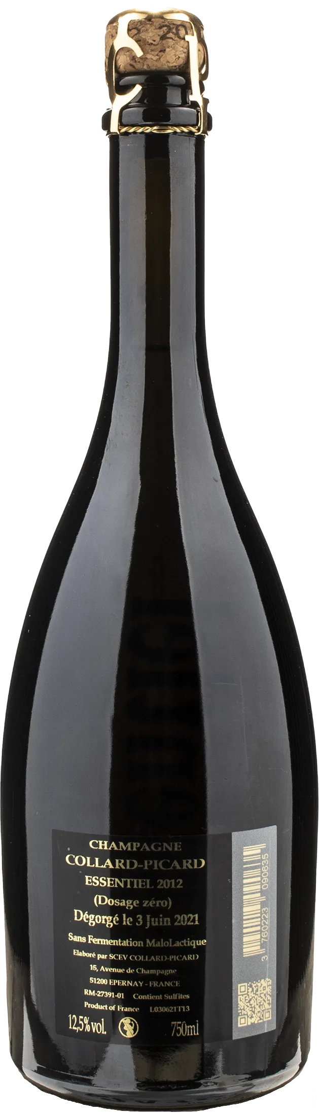 Collard Picard Champagne Essentiel Dosage Zero 2012 - Image 2