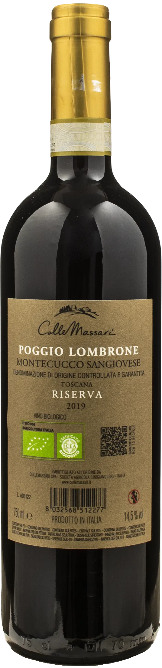 Collemassari Montecucco Sangiovese Riserva Poggio Lombrone 2019 - Image 2