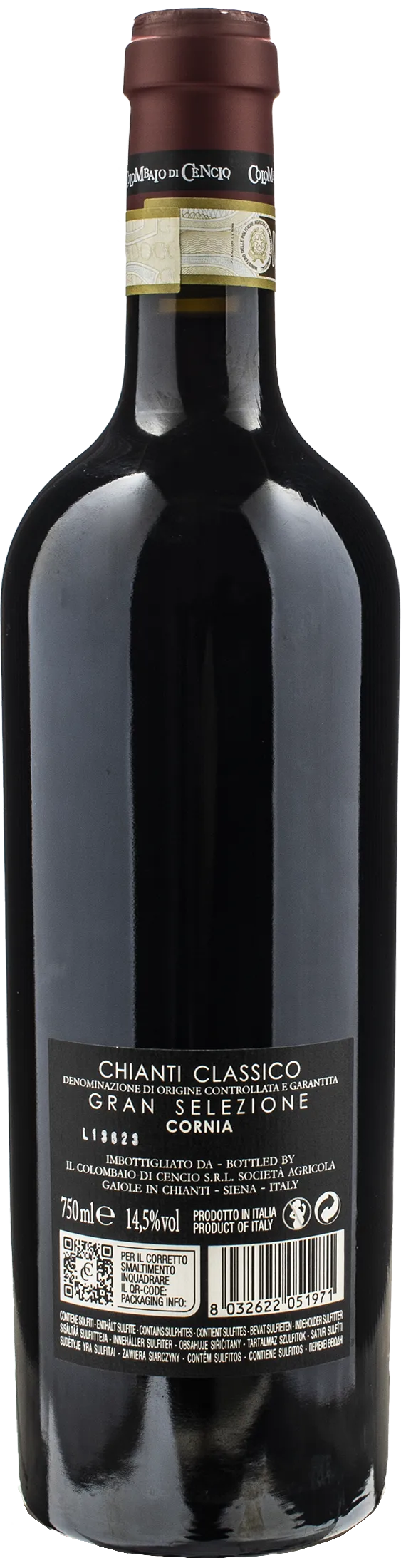 Colombaio di Cencio Chianti Classico Gran Selezione Cornia 2020 - Image 2