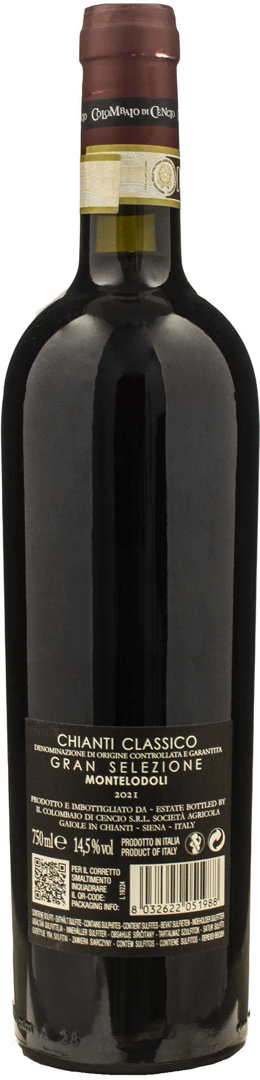 Colombaio di Cencio Chianti Classico Gran Selezione Gaiole Montelodoli 2021 - Image 2