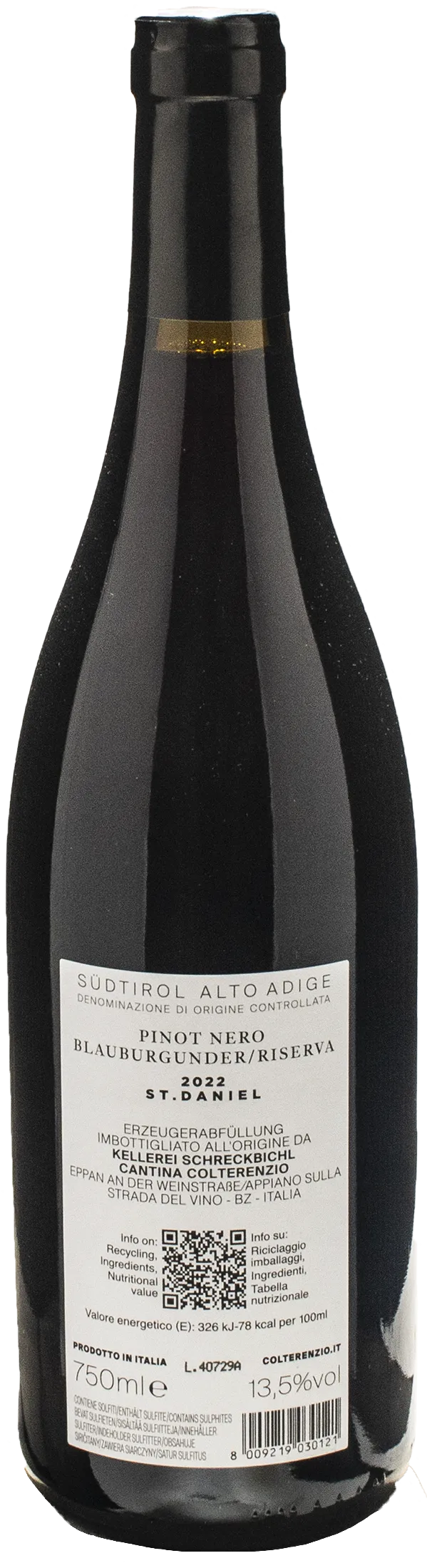 Colterenzio Pinot Nero St. Daniel Riserva 2022 - Image 2