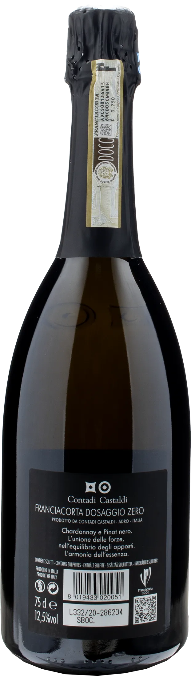 Contadi Castaldi Franciacorta Zero Dosaggio Zero 2019 - Image 2