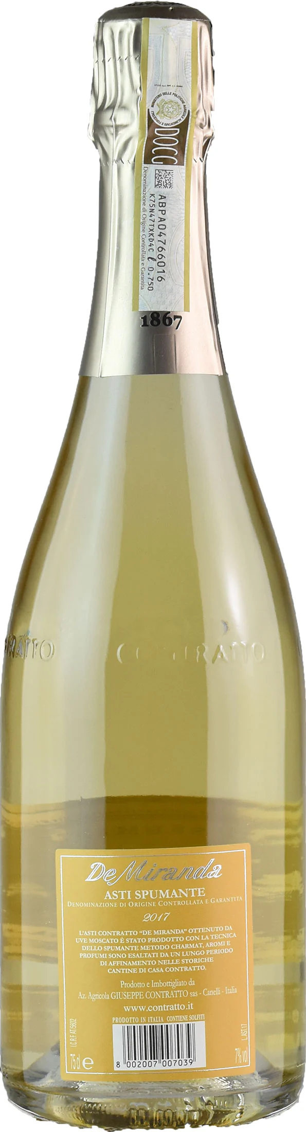 Contratto Asti Spumante De Miranda 2017 - Image 2