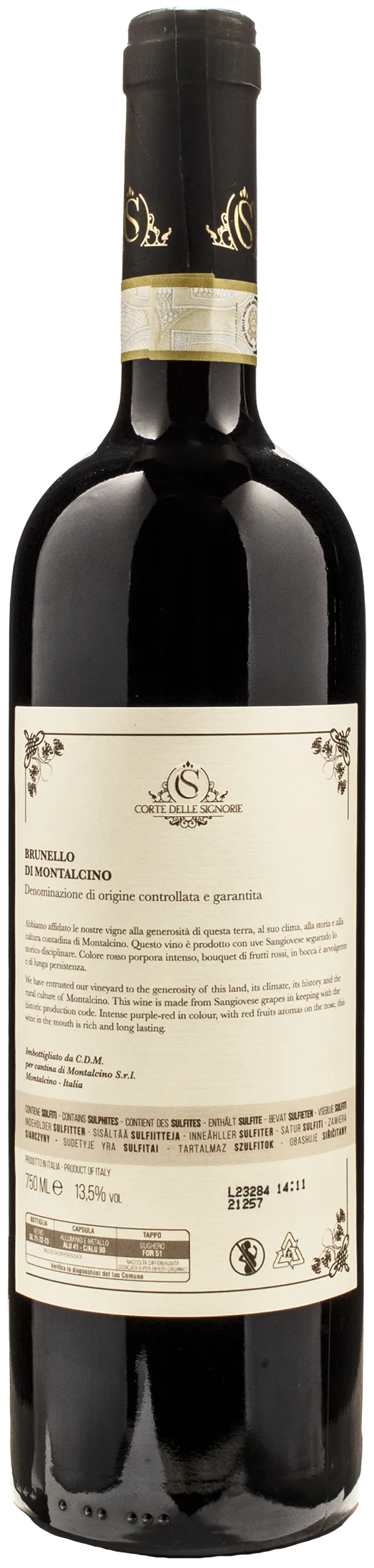 Corte delle Signorie Brunello di Montalcino Conte Palatino 2017 - Image 2