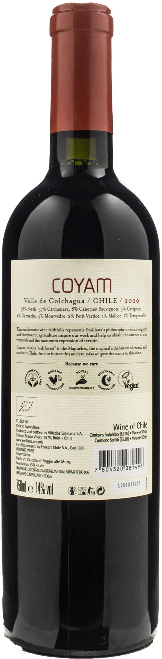 Coyam Colchagua Valley Chile 2020 - Image 2