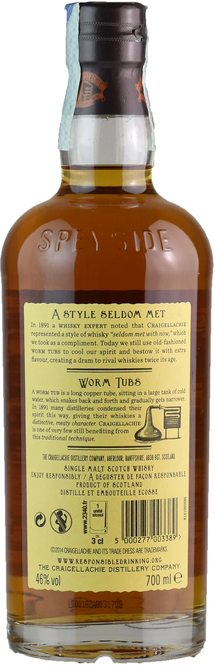 Craigellachie Single Malt Scotch Whisky 13 Y.O. 0.7L - Image 2