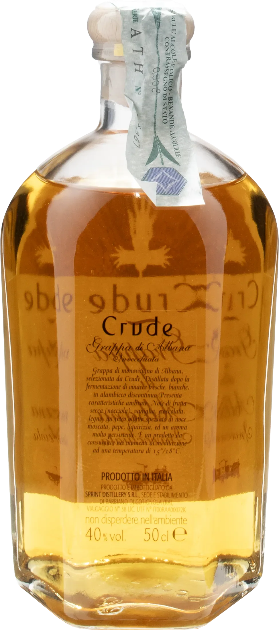 Crude Grappa di Albana Invecchiata 0.5L - Image 2
