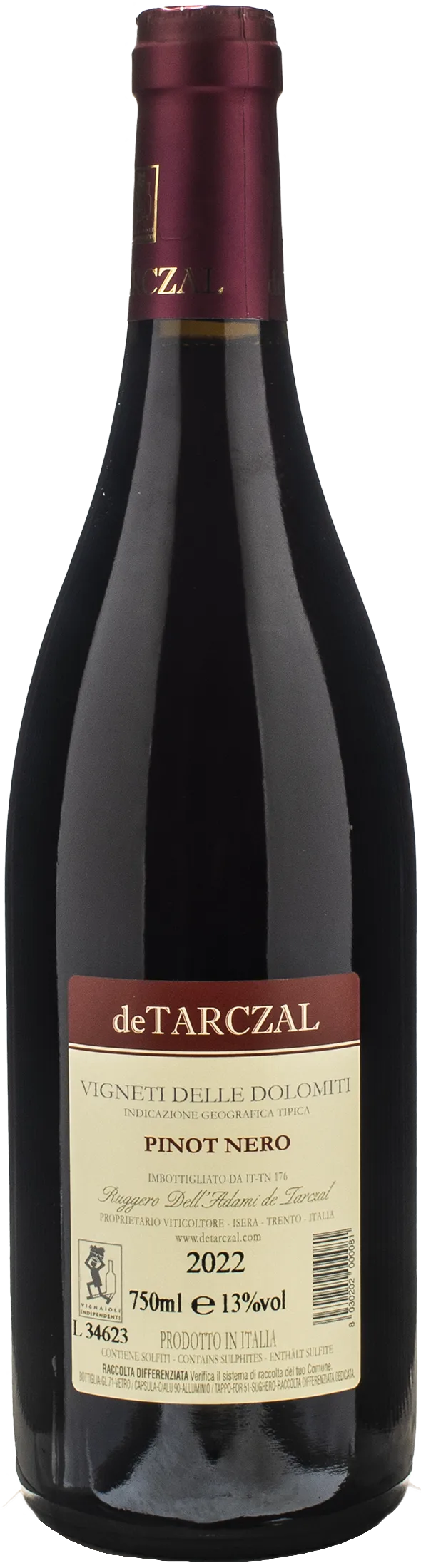 De Tarczal Pinot Nero 2022 - Image 2