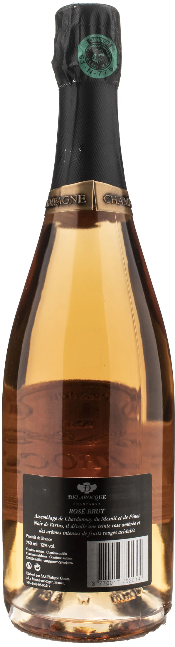 Delarocque Champagne Brut Rosè - Image 2