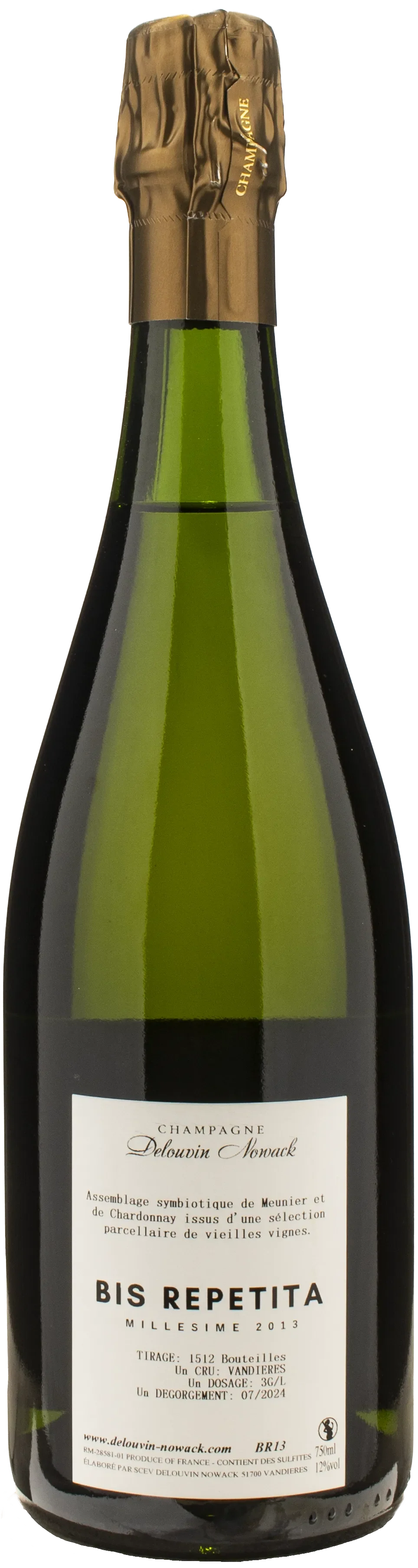 Delouvin Nowack Champagne Bis Repetita Extra Brut Millesime 2013 - Image 2