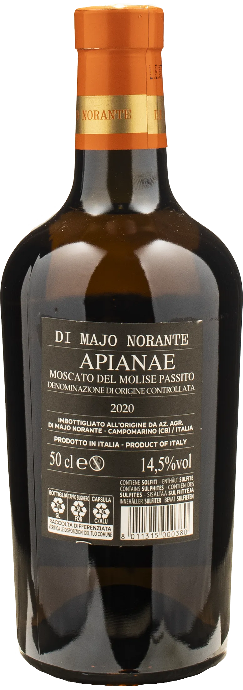 Di Majo Norante Moscato del Molise Passito Apianae 0.5L 2020 - Image 2