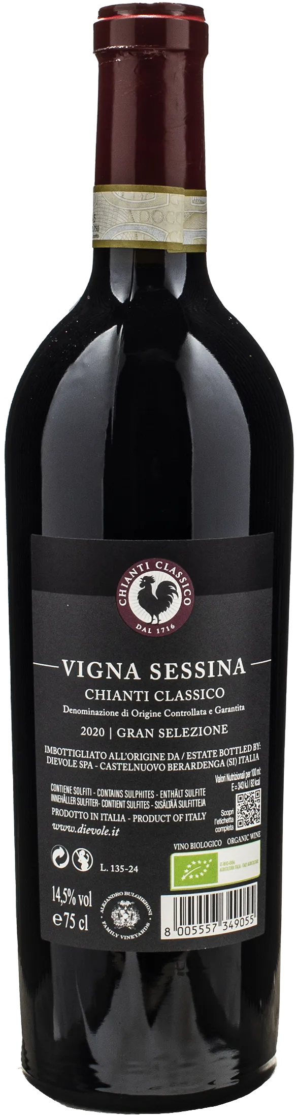 Dievole Chianti Classico Gran Selezione Vigna di Sessina 2020 - Image 2