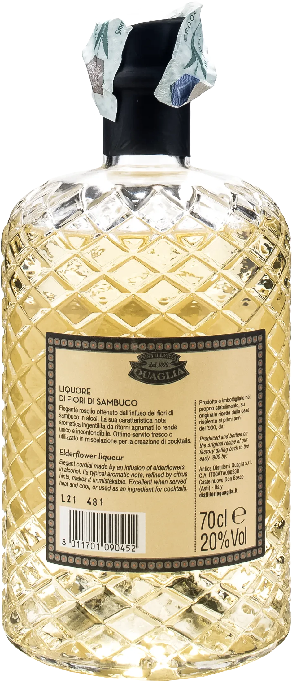 Distelleria Quaglia Liquore ai Fiori di Sambuco 0.7L - Image 2