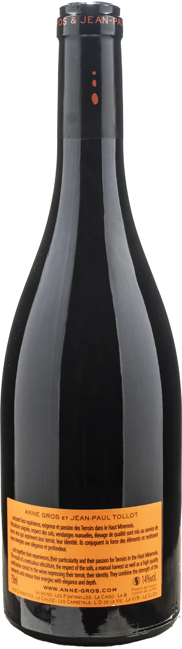 Domaine Anne Gros et Jean Paul Tollot Minervois L'O de la Vie 2021 - Image 2