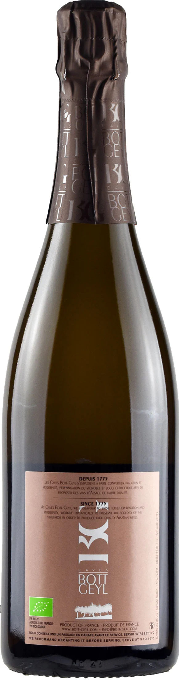 Domaine Bott Geyl Cremant d'Alsace Cuvee Paul-Eduard Extra Brut - Image 2