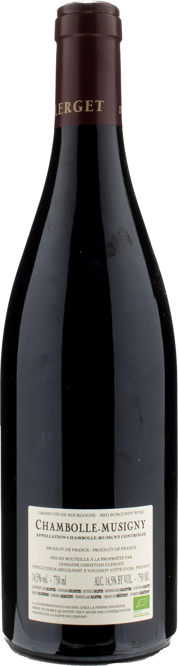 Domaine Clerget Chambolle Musigny 2020 - Image 2