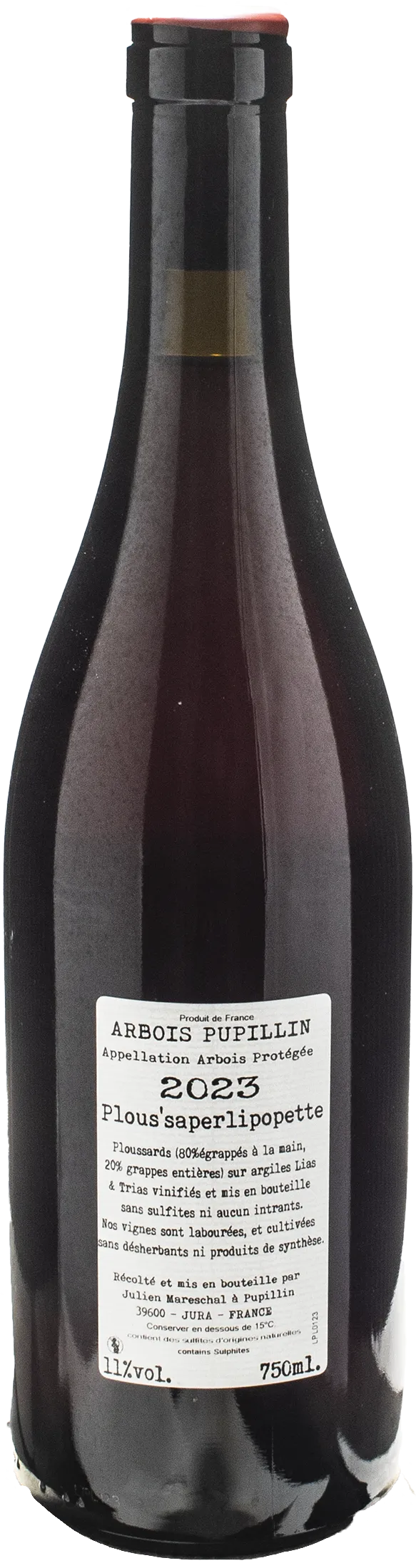 Domaine de la Borde Arbois Pupillin Jura Plous'saperlipopette 2023 - Image 2
