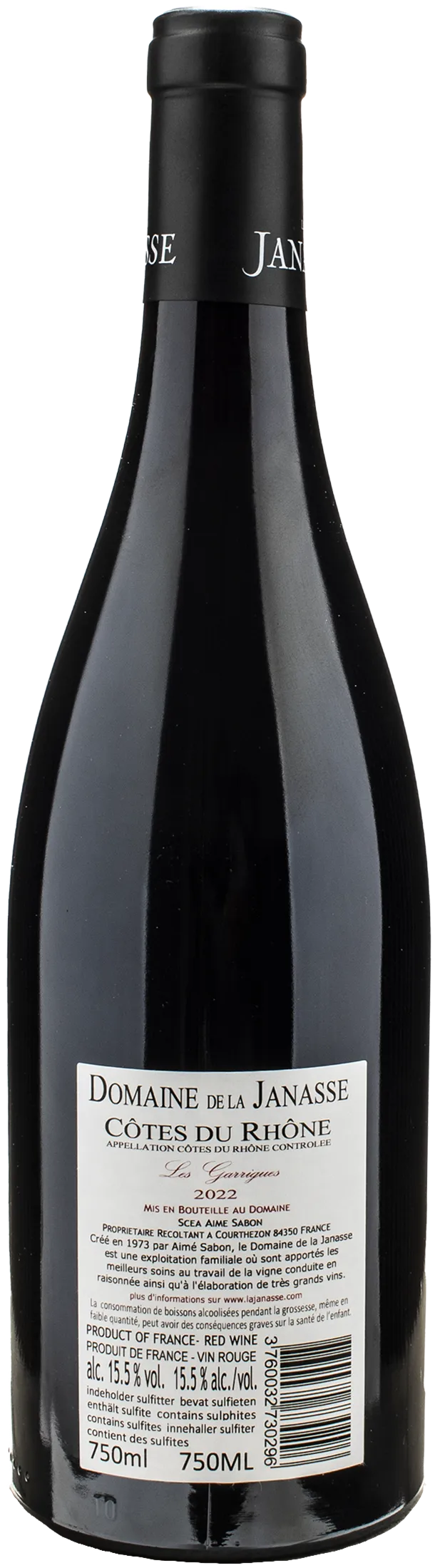 Domaine de La Janasse Cotes du Rhone Les Garrigues 2022 - Image 2