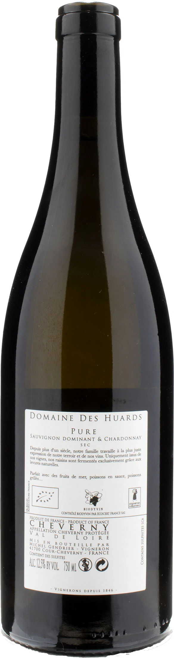 Domaine des Huards Cheverny Gendrier Pure 2020 - Image 2