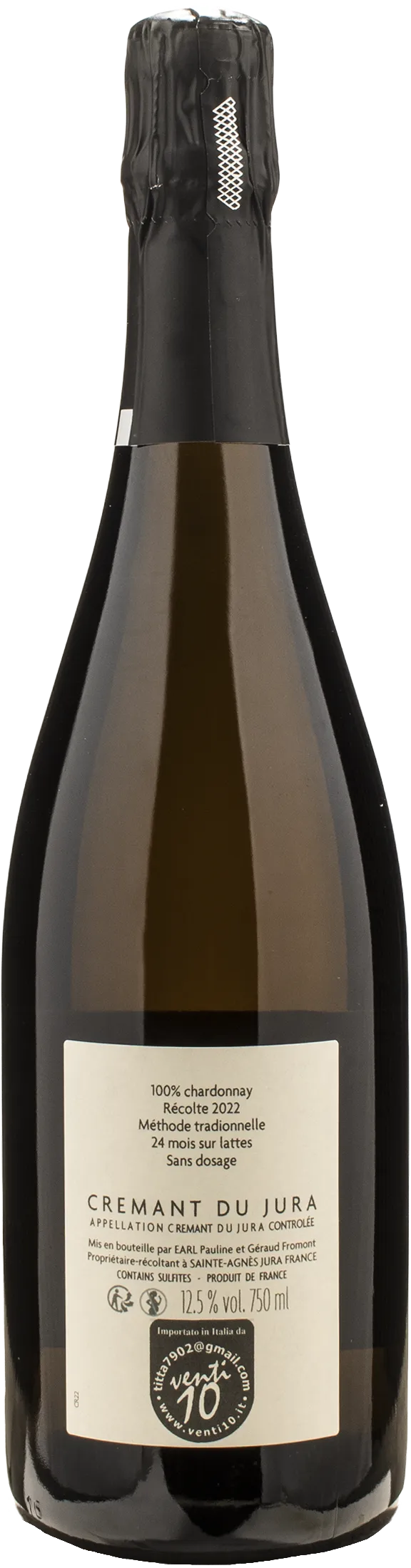 Domaine des Marnes Blanches Cremant du Jura Brut Nature - Image 2