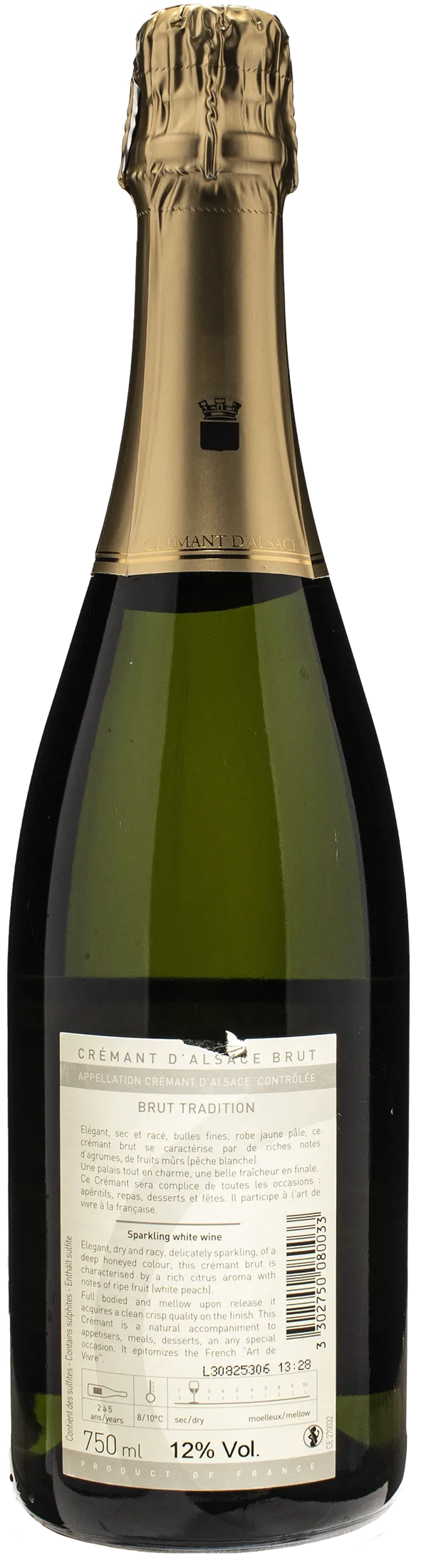 Domaine du Moulin de Dusenbach Cremant d'Alsace Brut Tradition Methode Traditionnelle - Image 2