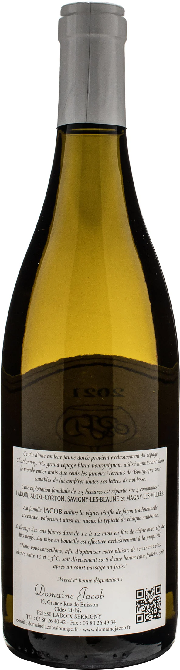 Domaine Jacob Bourgogne Blanc Ladoix 2021 - Image 2