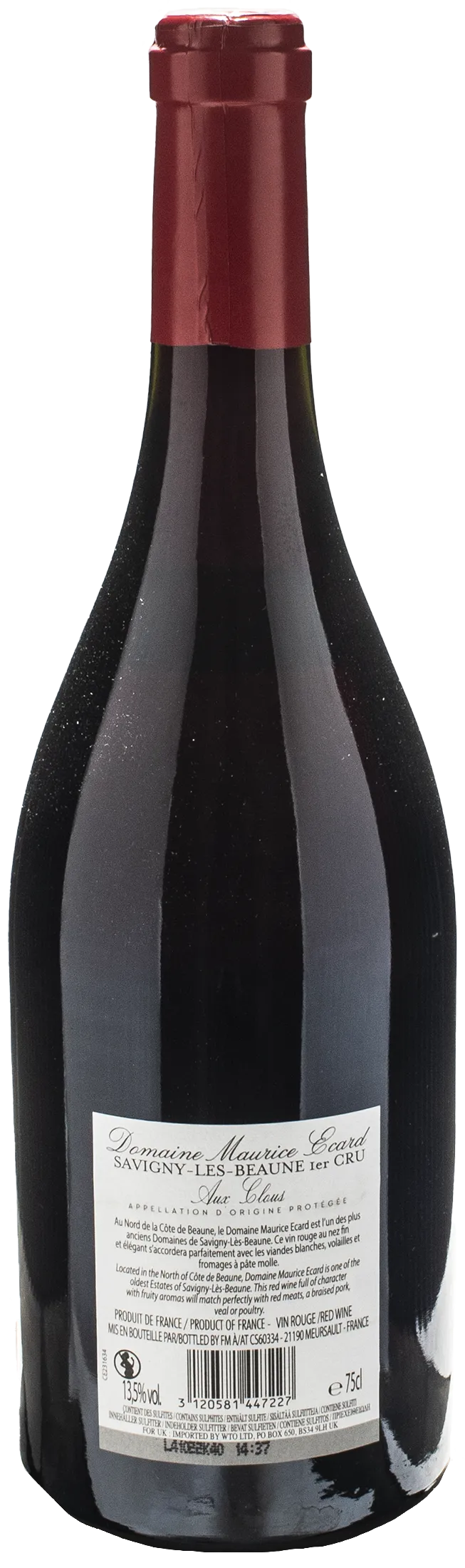 Domaine Maurice Ecard Savigny Les Beaune 1er Cru Aux Clous 2022 - Image 2