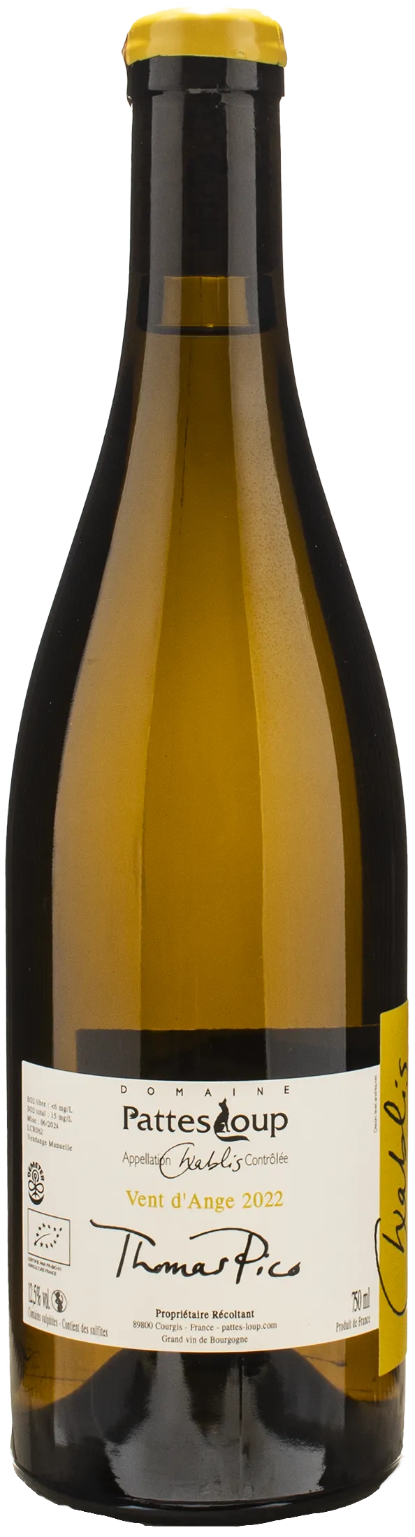 Domaine Pattes Loup Chablis Vent d'Ange 2022 - Image 2