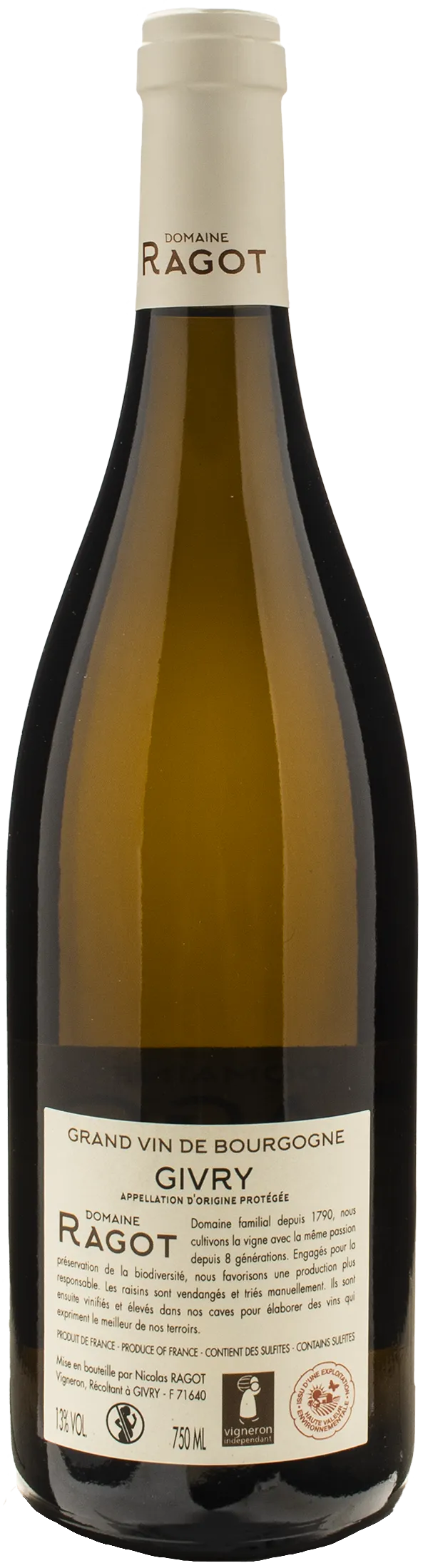 Domaine Ragot Bourgogne Givry Blanc Champ Pourot 2022 - Image 2