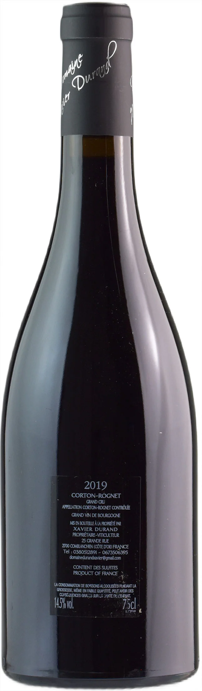 Domaine Xavier Durand Corton Rognet Grand Cru 2019 - Image 2