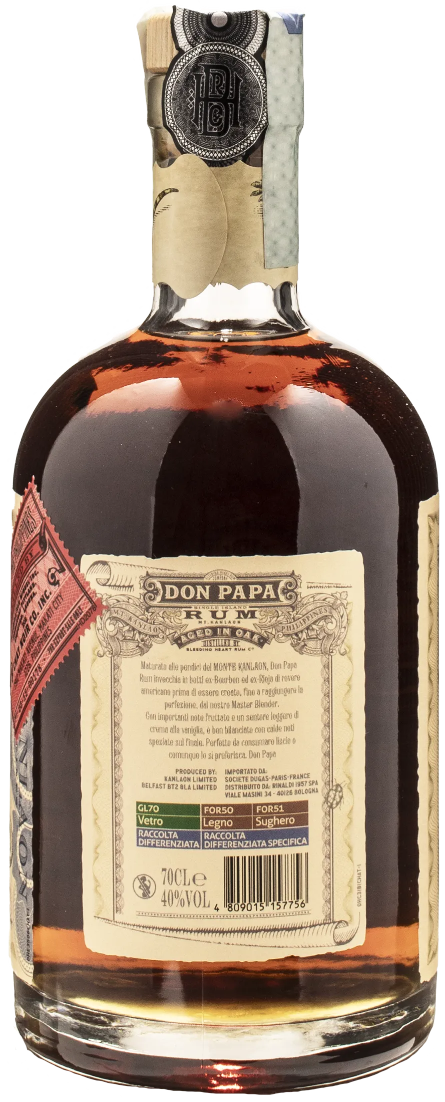 Don Papa Rum Single Island 0.7L - Image 2