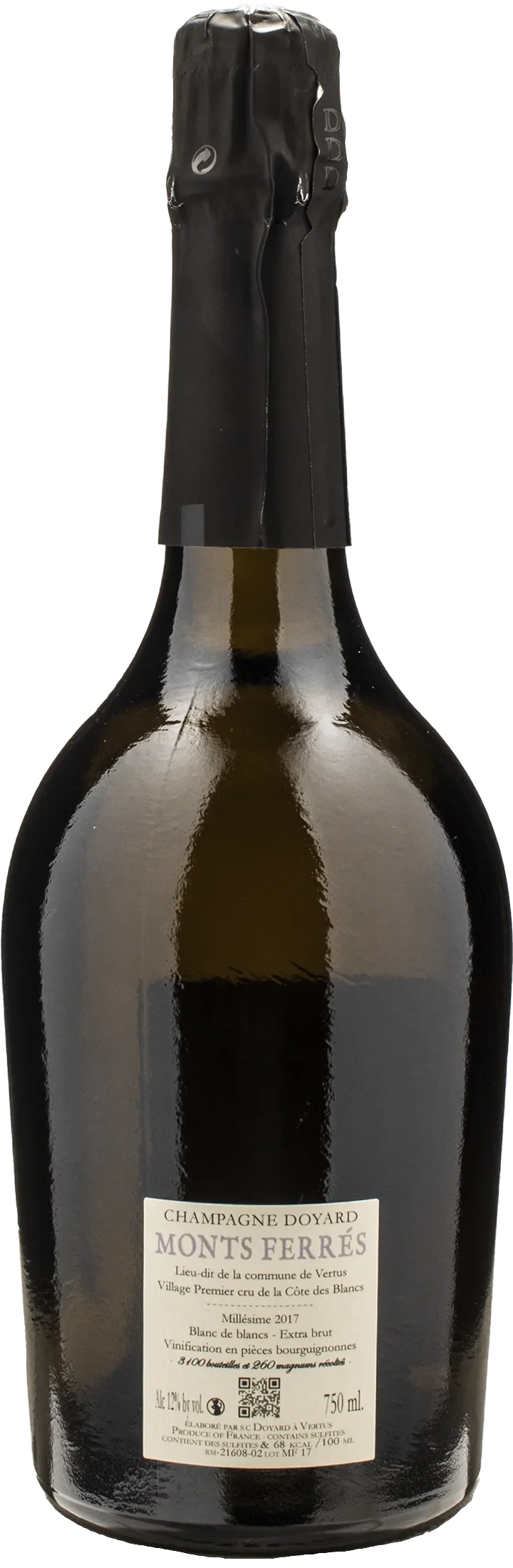 Doyard Champagne Blanc de Blancs Extra Brut Monts Ferres 2017 - Image 2