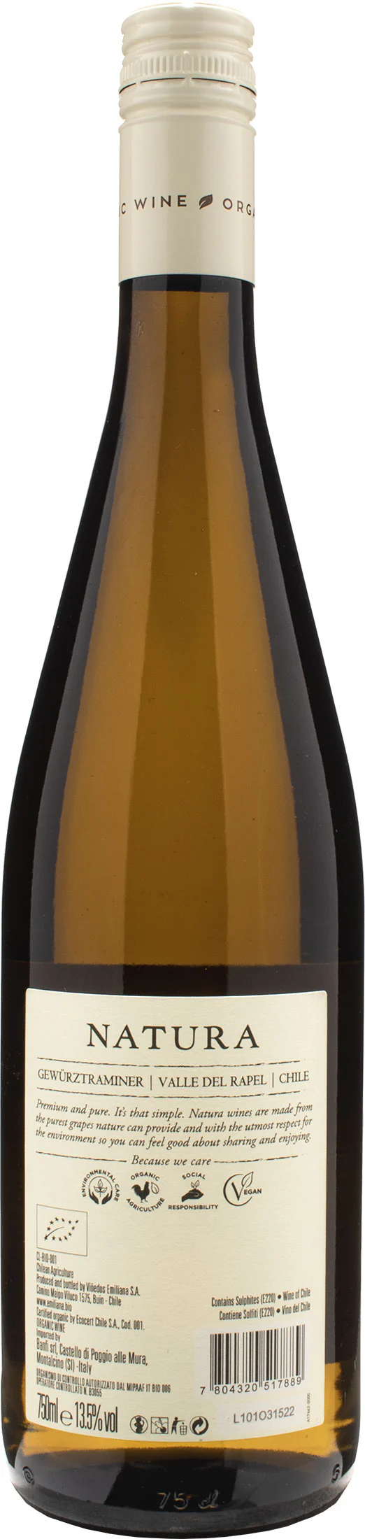 Emiliana Natura Gewurztraminer 2022 - Image 2