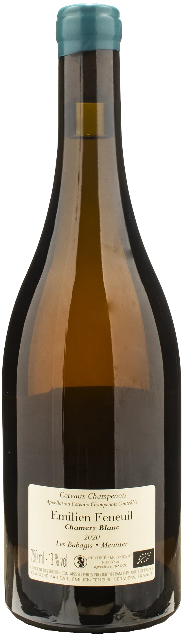 Emilien Feneuil Coteaux Champenois Blanc Les Babagis 2020 - Image 2