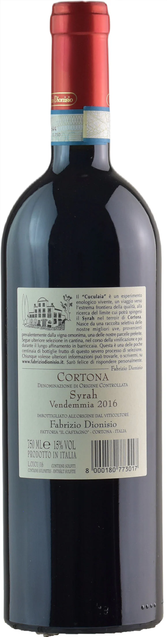 Fabrizio Dionisio Syrah Cuculaia 2016 - Image 2